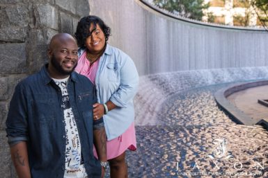 Read more about the article Woodruff Park Downtown Engagement Session | Takiya & Richie